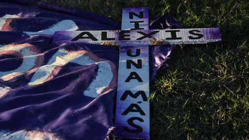 Feministas marcharon para exigir justicia por el feminicidio de Bianca Alejandrina Lorenzana, mejor conocida como Alexis, a un año del crimen.