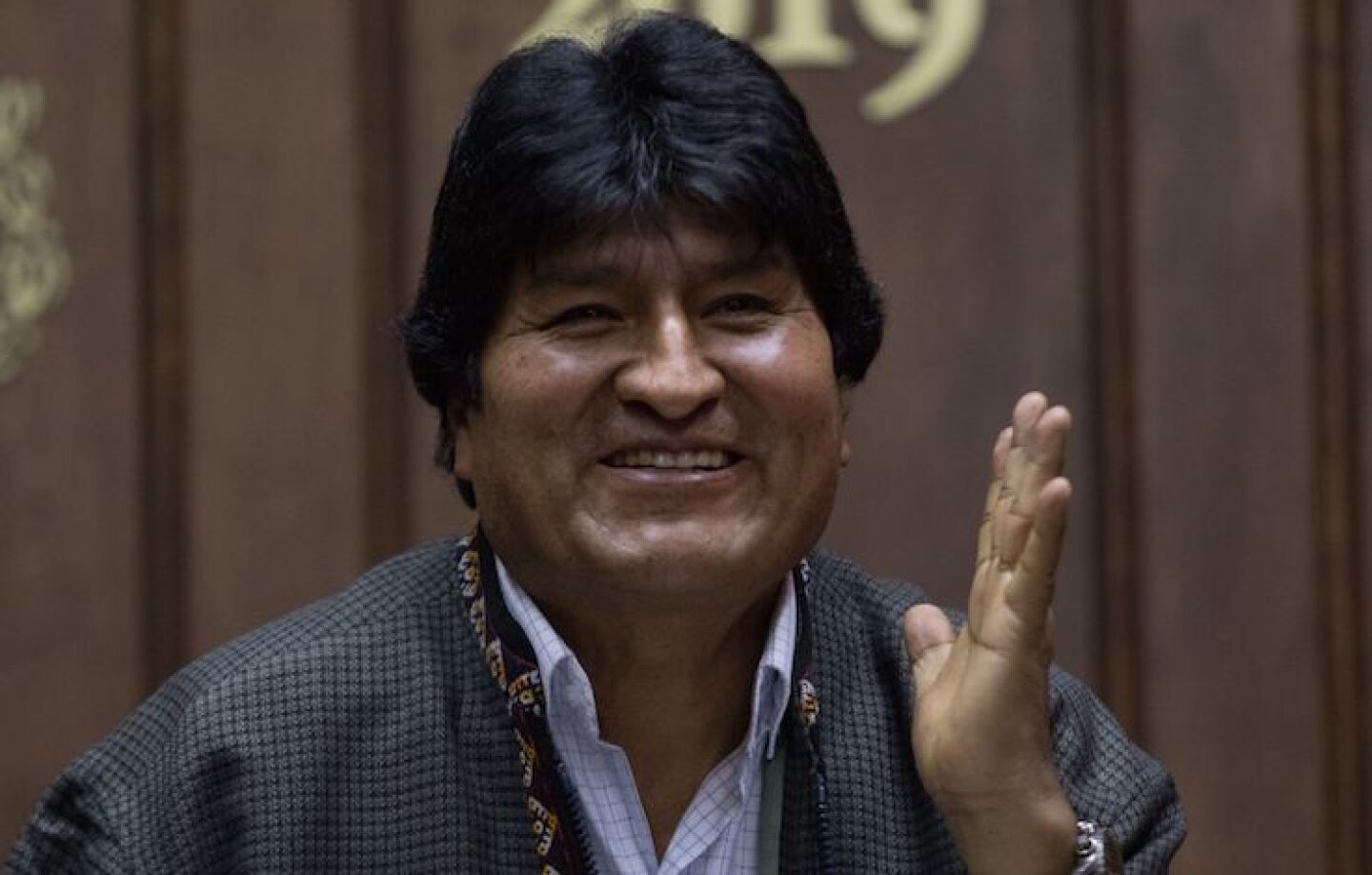 CIUDAD DE MÉXICO, 27NOVIEMBRE2019.- El ex Presidente de Bolivia, Evo Morales, ofreció una conferencia de prensa en el Club de Periodistas, ahí agradeció al gobierno mexicano su hospitalidad pero que actualmente sus gastos en el país ya corren por su cuenta, además de que afirmo que ya no buscará la presidencia de su país. FOTO: MOISÉS PABLO /CUARTOSCURO.COM