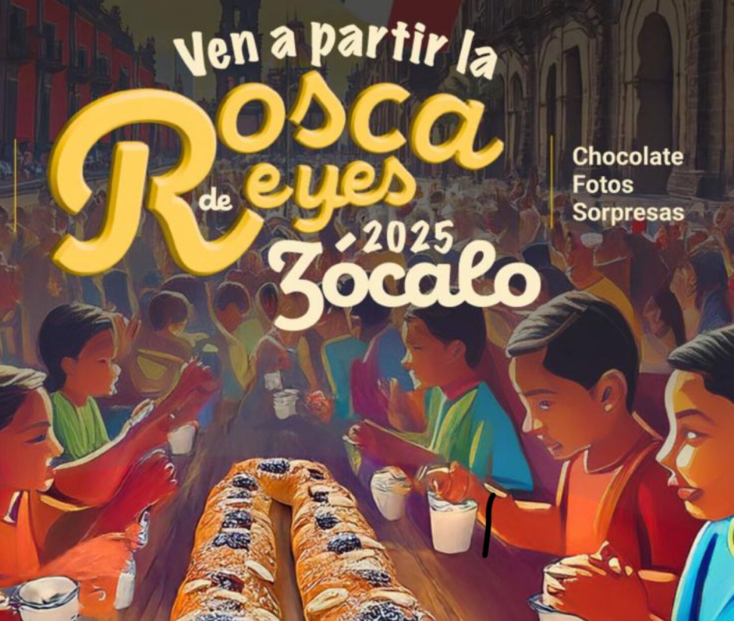 Rosca de Reyes Zócalo