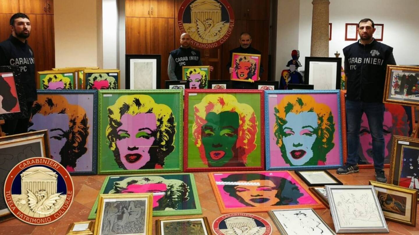 picasso y miro warhol falsos