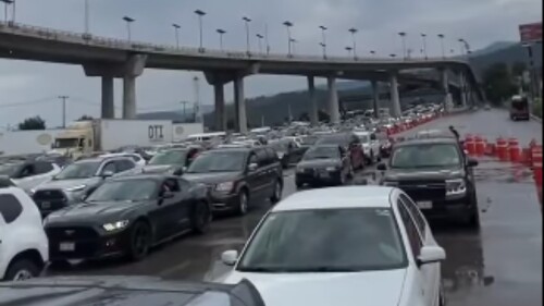 Tráfico autopista México-Cuernavaca