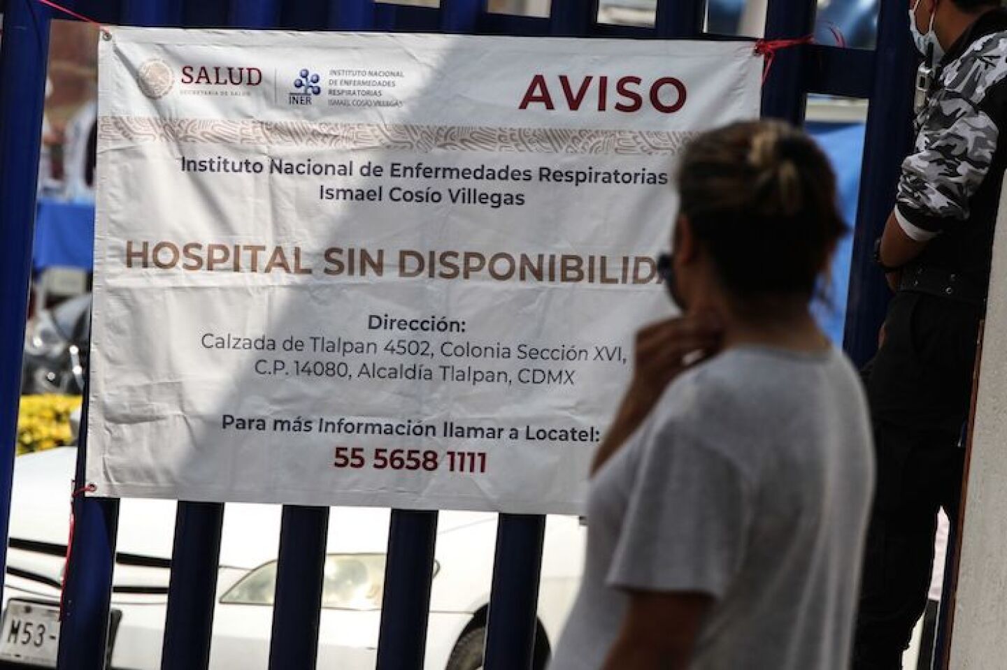 Colocan nuevamente la manta de saturación hospitalaria en el INER.