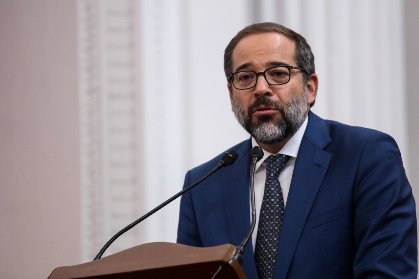 José Ignacio Peralta Sánchez, gobernador de Colima, durante la inauguración de la FILPM 2020.