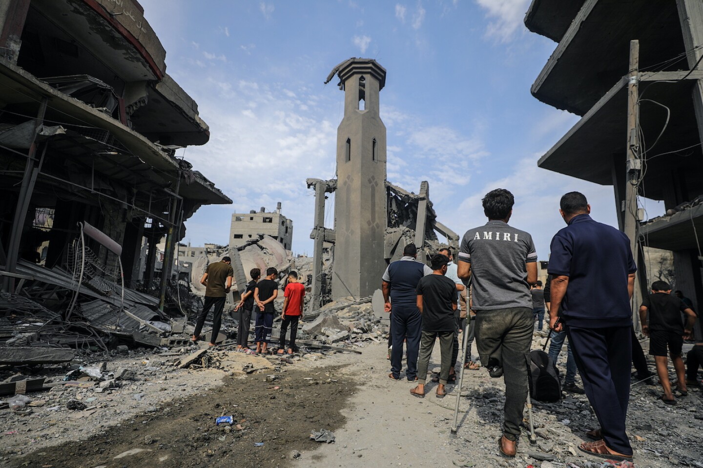 Destruction in Gaza Strip as Israel retaliates after Hamas attacks