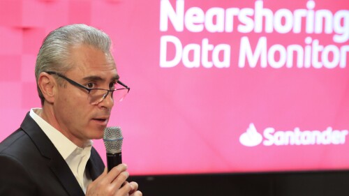 Santander ve mayor inversión en México por ampliaciones de empresas ya instaladas