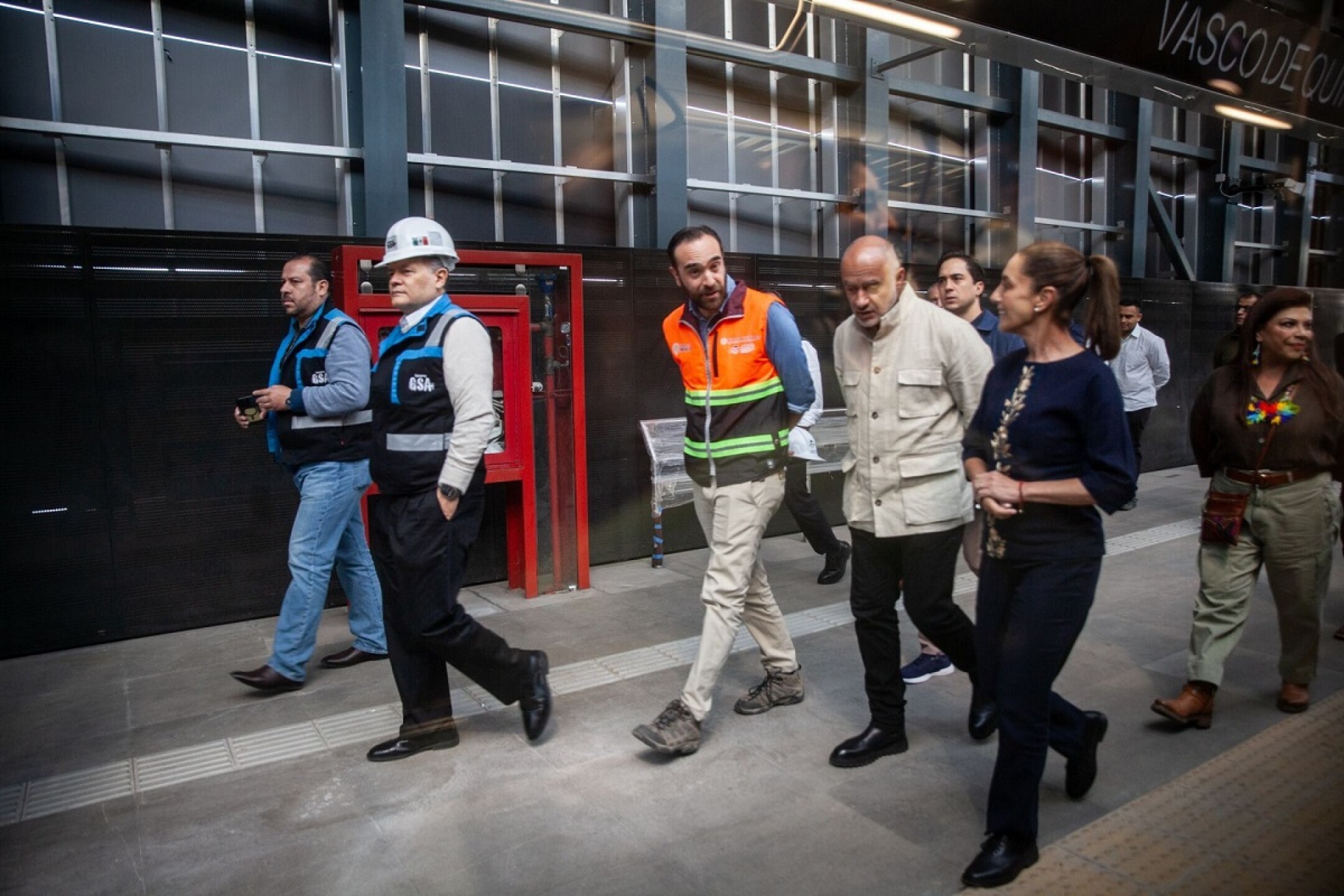 Recorrido Sheinbaum  Tren el Insurgente