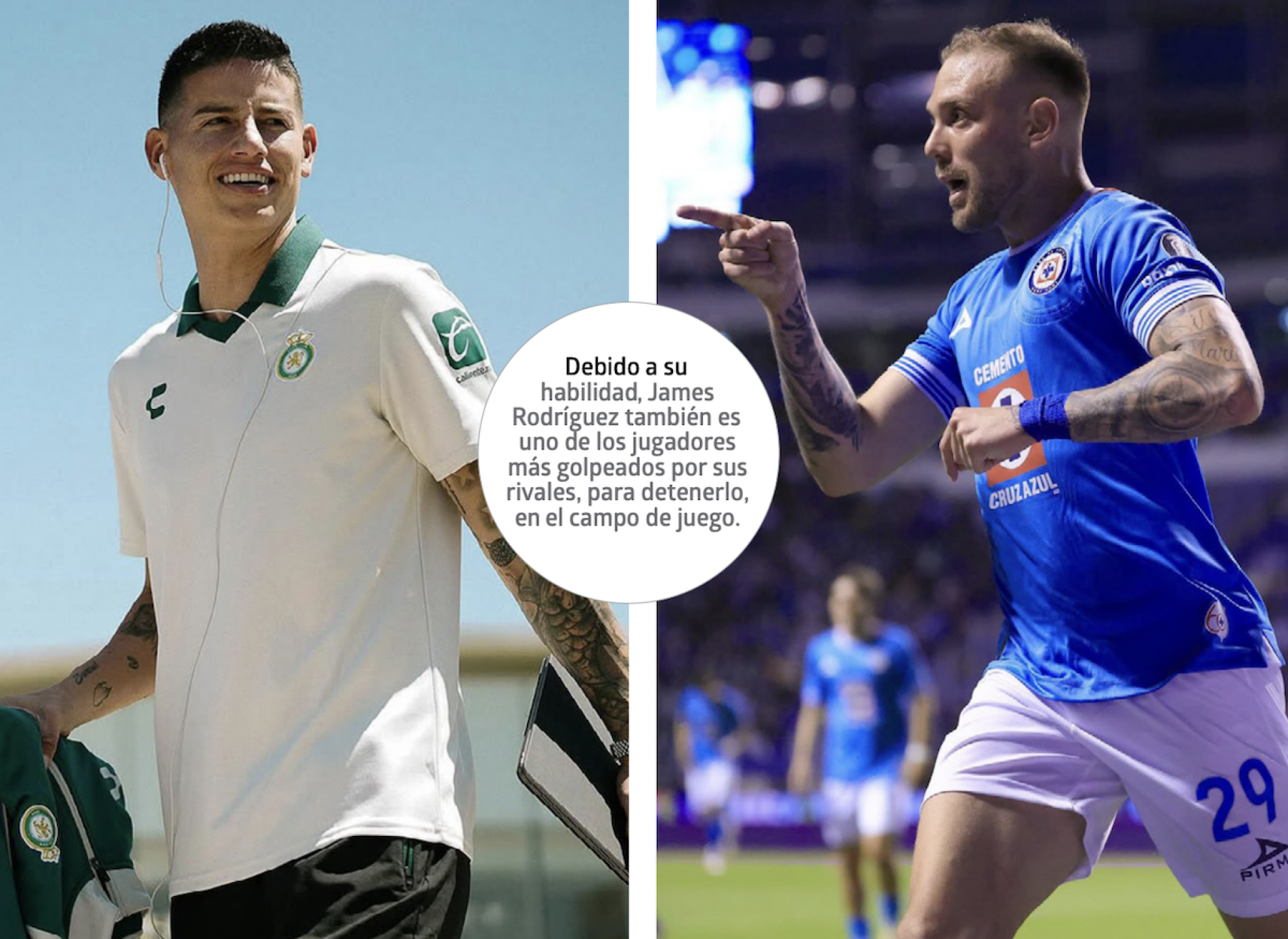James Rodríguez y Carlos Rotondi