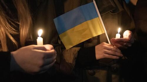 Candlelight vigil for Ukraine in New York
