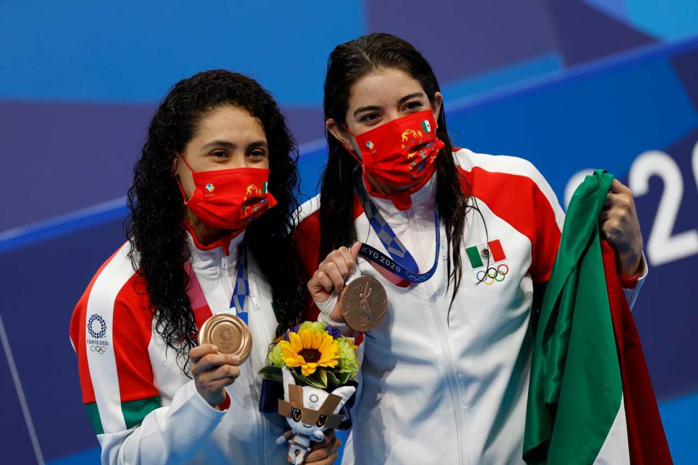 Bronce para las mexicanas Agúndez y Orozco en plataforma sincronizada