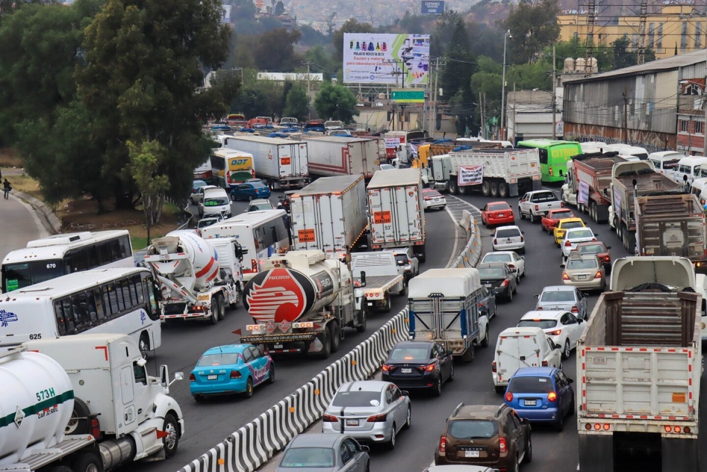 Bloqueo Salida Pachuca planea