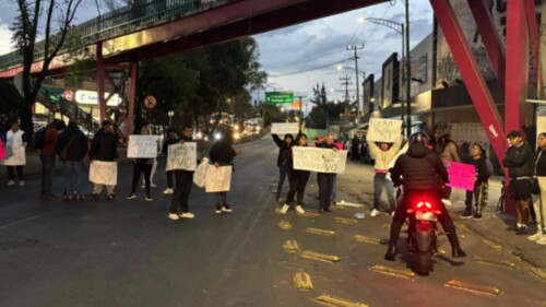 bloqueo en parque lira hoy y José María Virgil,