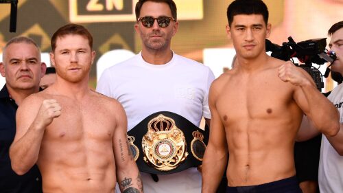 "Canelo" Álvarez y Dmitry Bivol