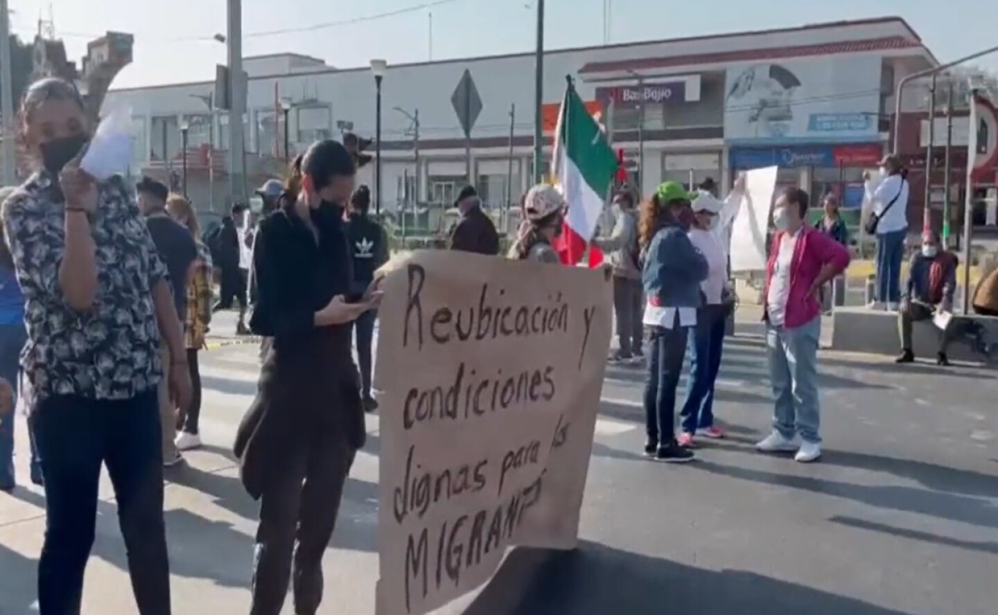 Cierre vial en Iztapalapa