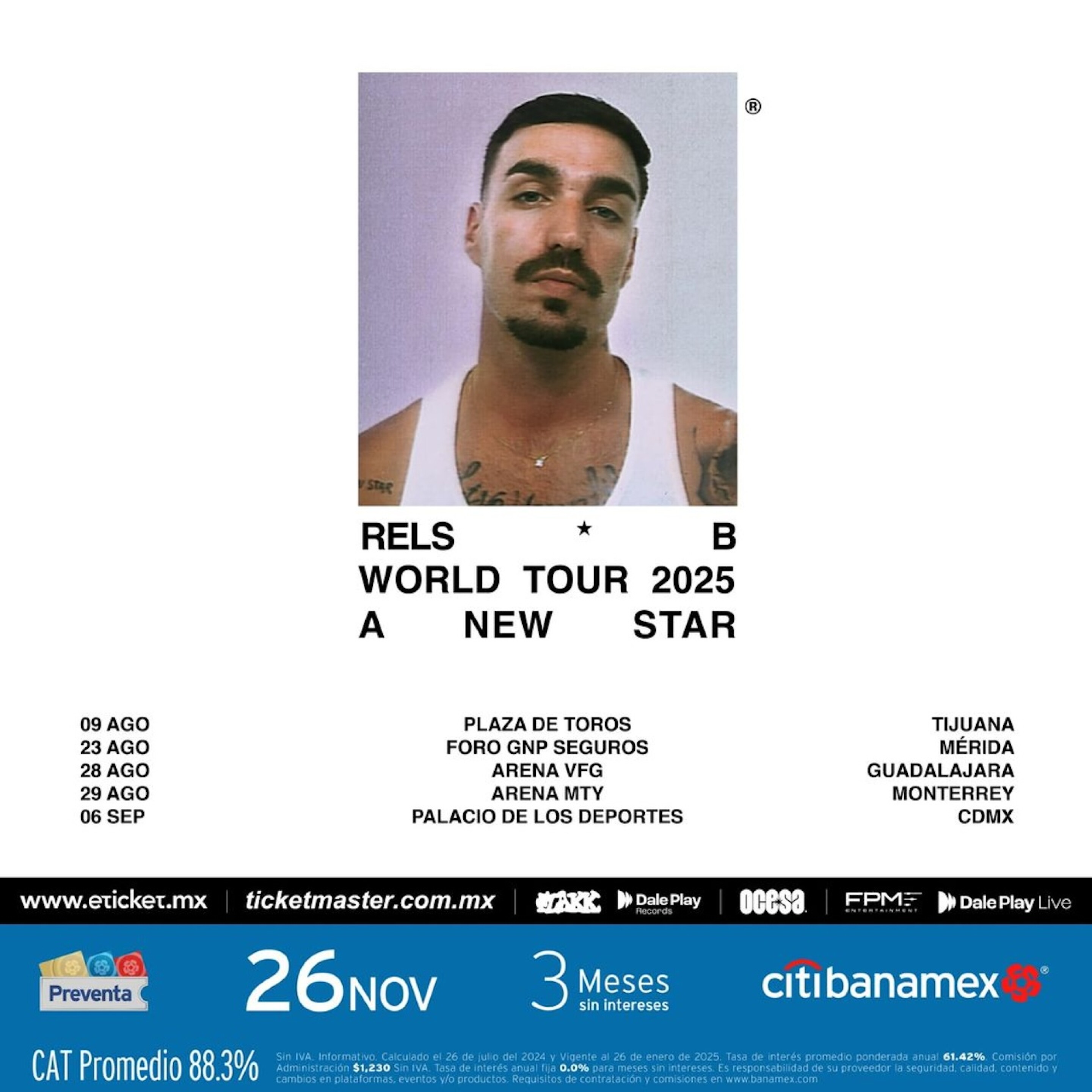 Rels B Monterrey 2025: precios de boletos en Ticketmaster para Arena ...
