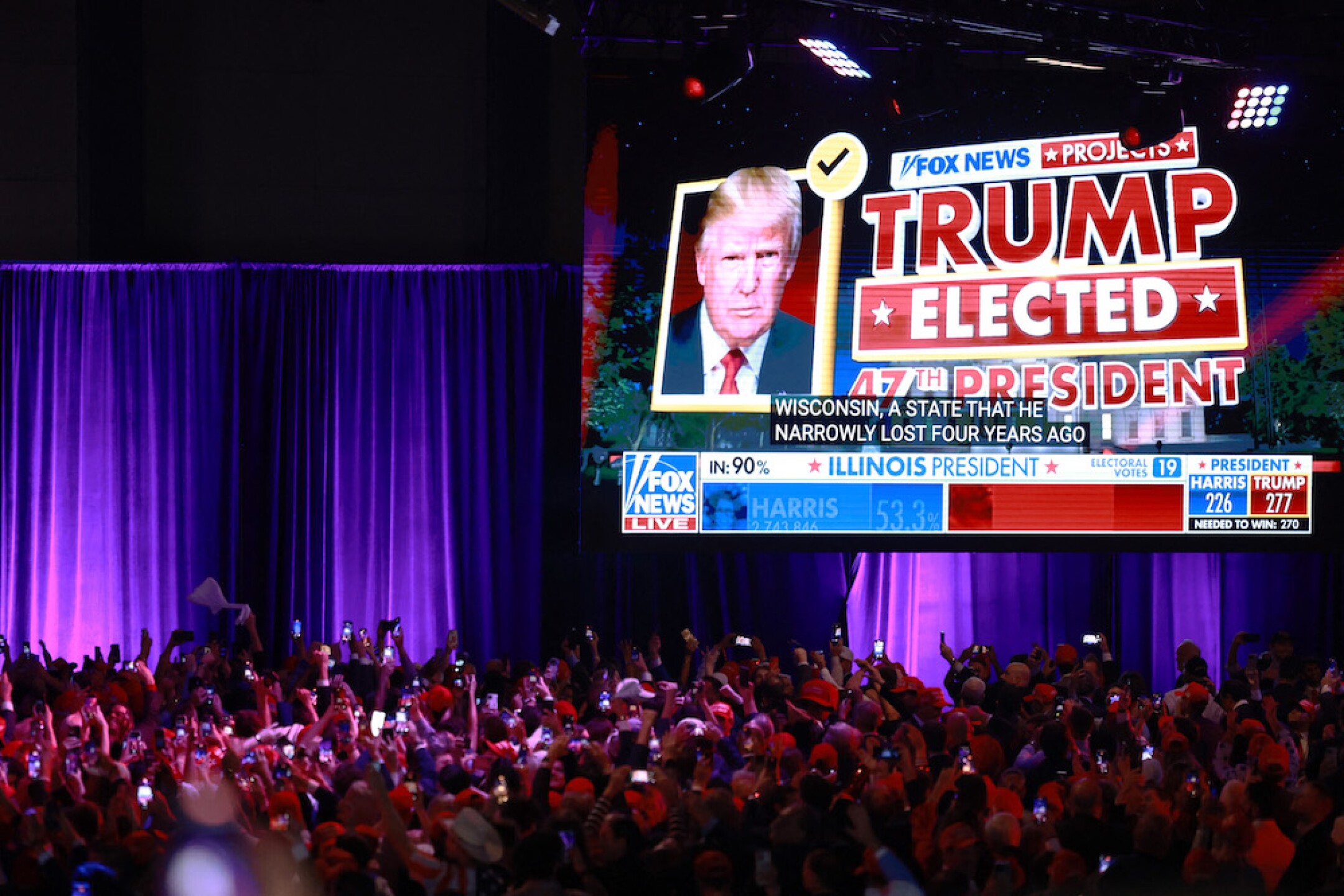 Donald Trump virtual presidente electo de EU