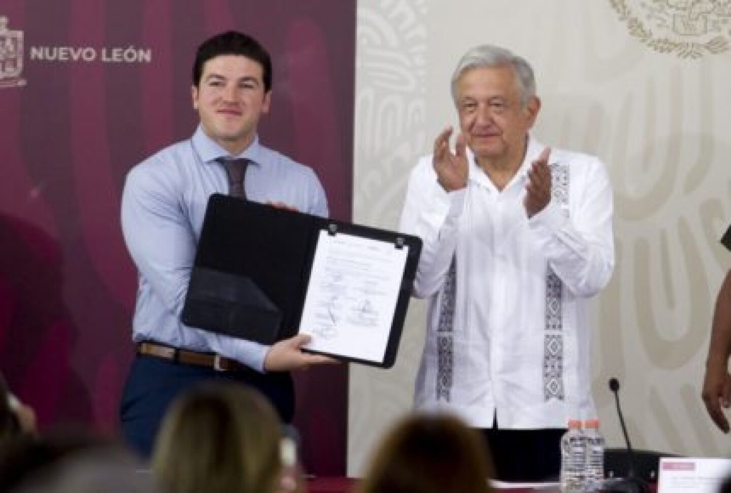 El presidente Andrés Manuel López Obrador así como el gobernador de Nuevo León Samuel García, en conjunto con CONAGUA y directivos de la SEDENA, firmaron el Plan de Apoyo; Agua para Nuevo León, donde se garantiza agua para el estado a partir de construcción del acueducto de la Presa del Cuchillo II, la Presa Libertad, pozos profundos y acciones ciudadanas.