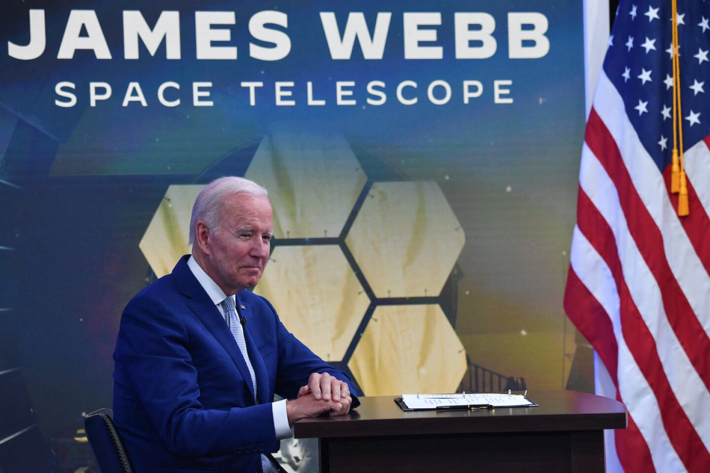 US-POLITICS-BIDEN-TELESCOPE-WEBB-NASA-SPACE
