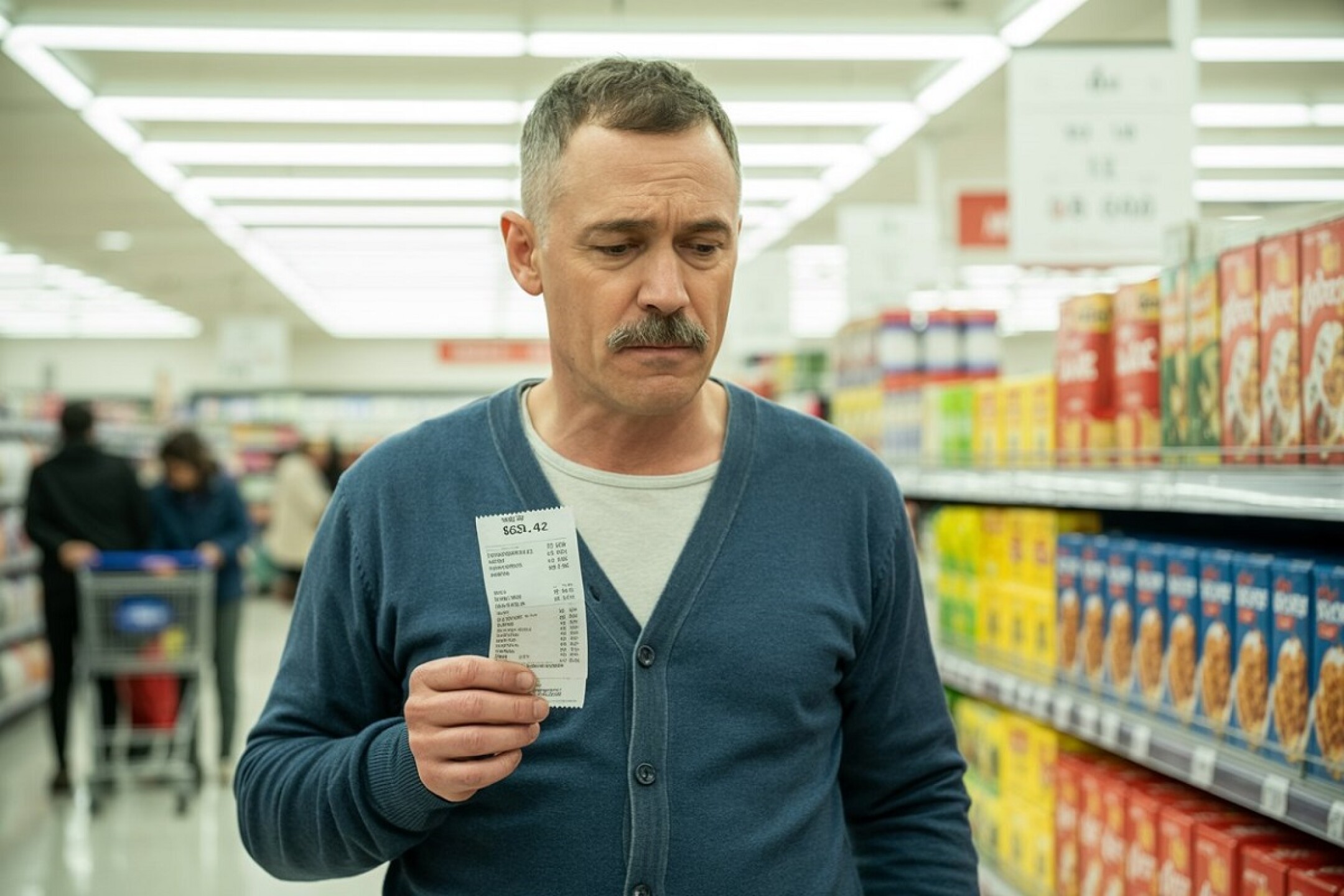 ideogram hombre en supermercado