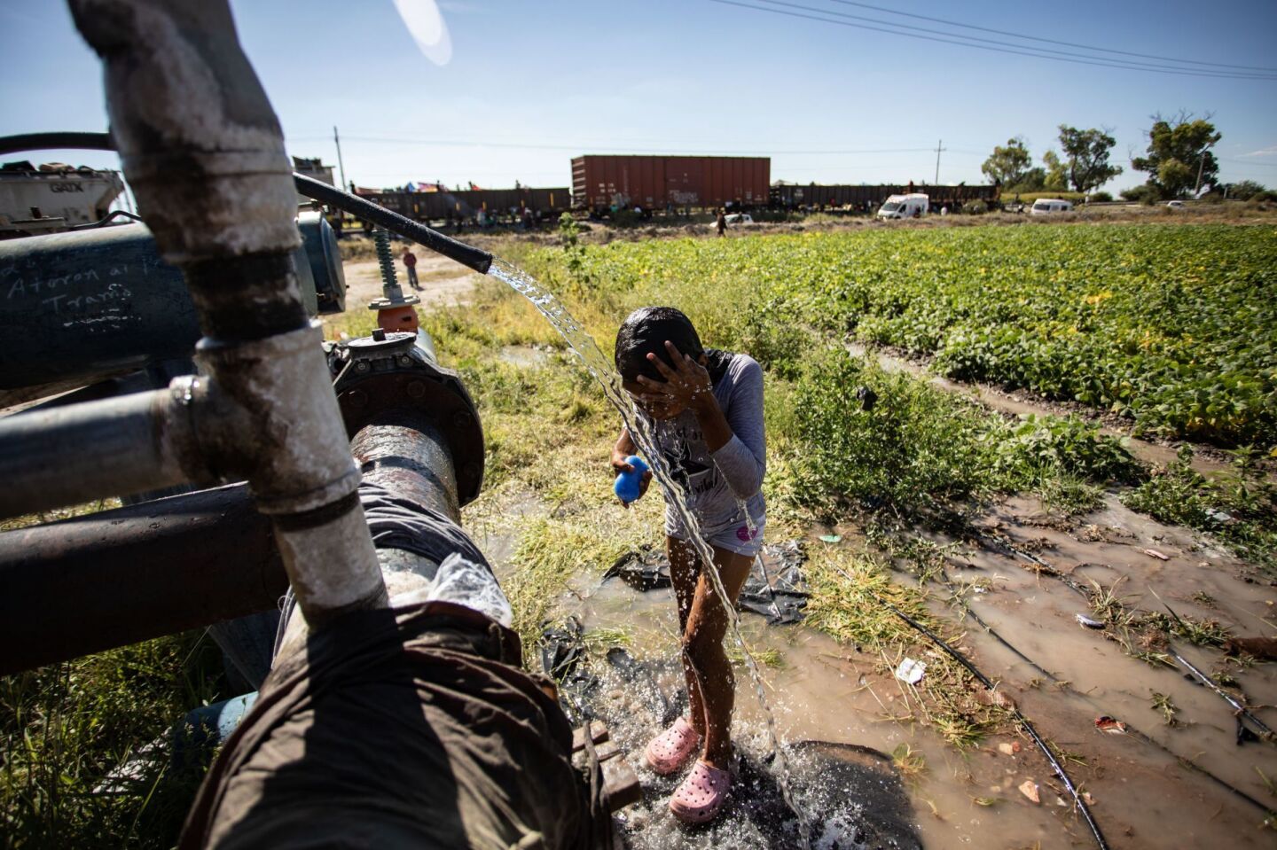 agua Migrantes abandonados Ferromex Zacatecas -14