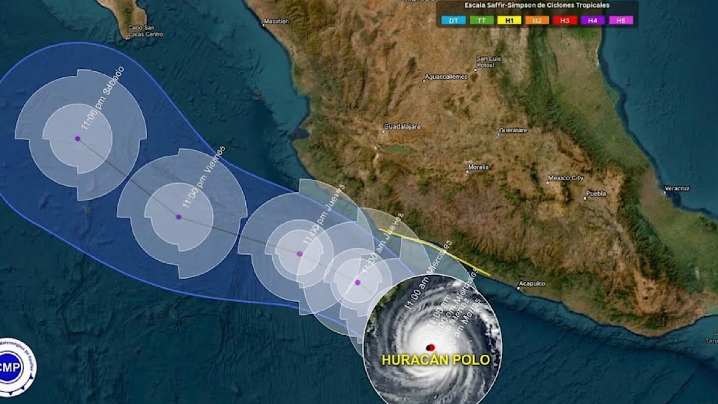 Alerta por Huracán "Polo" en México: Semar anuncia cierre de puertos en Guerrero y Michoacán; se esperan olas de 3 a 3.7 metros l RECOMENDACIONES