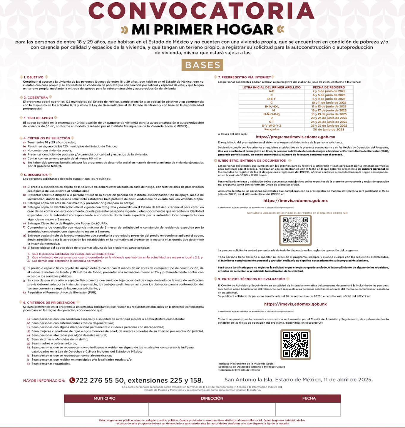 Convocatoria programa Mi Primer Hogar 2025