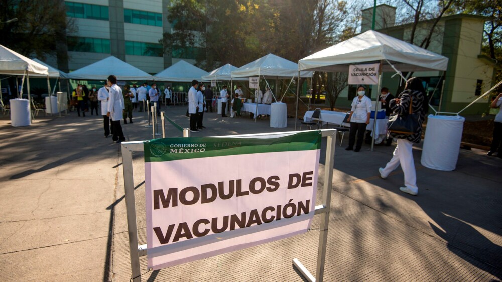 Modulo vacunación, dos semanas de vacunación con poco orden,  vacuna mexico