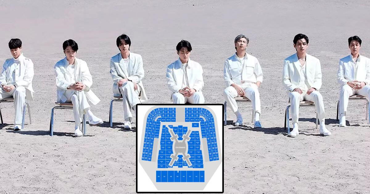 Mapa Bts BTS en México 2026: ¿cómo es el mapa oficial del concierto en el ...