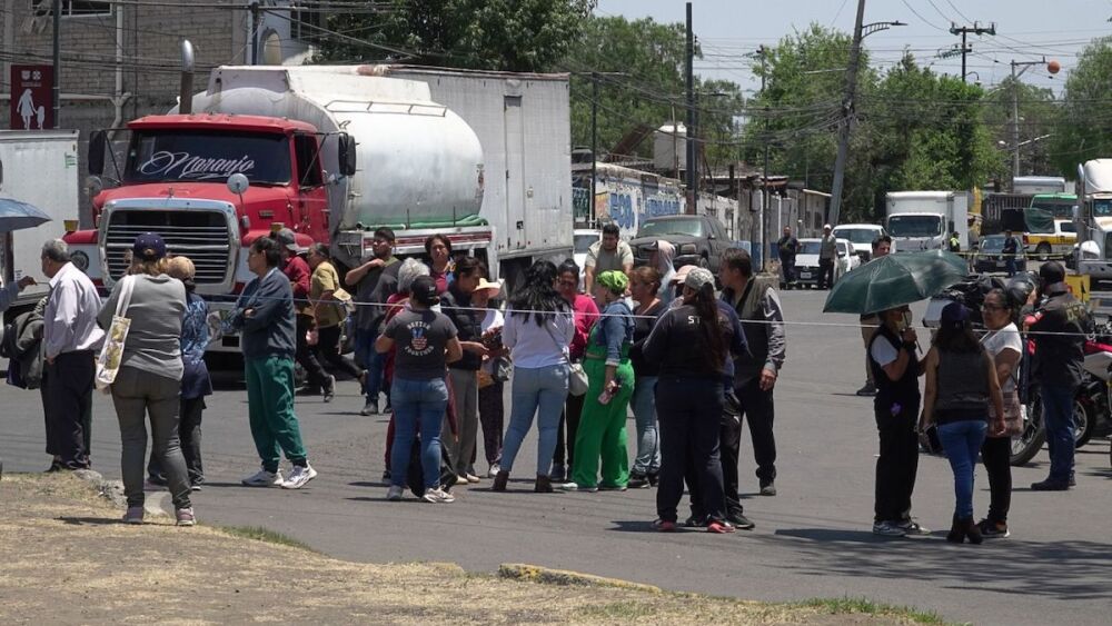 Bloqueo por agua Tláhuac