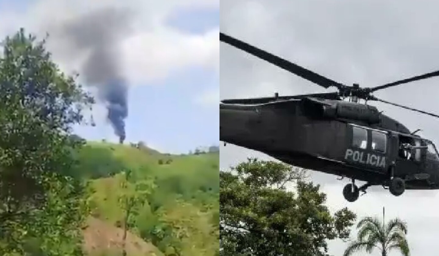 ataque con dron helicóptero policía Colombia.jpg