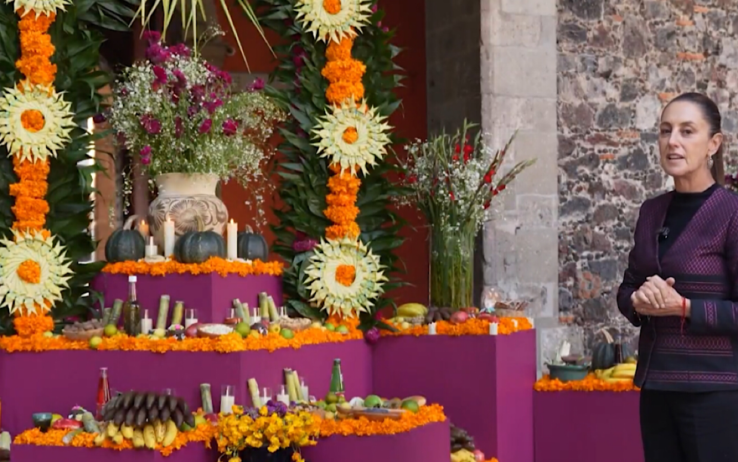 Claudia Sheinbaum día de muertos 2025