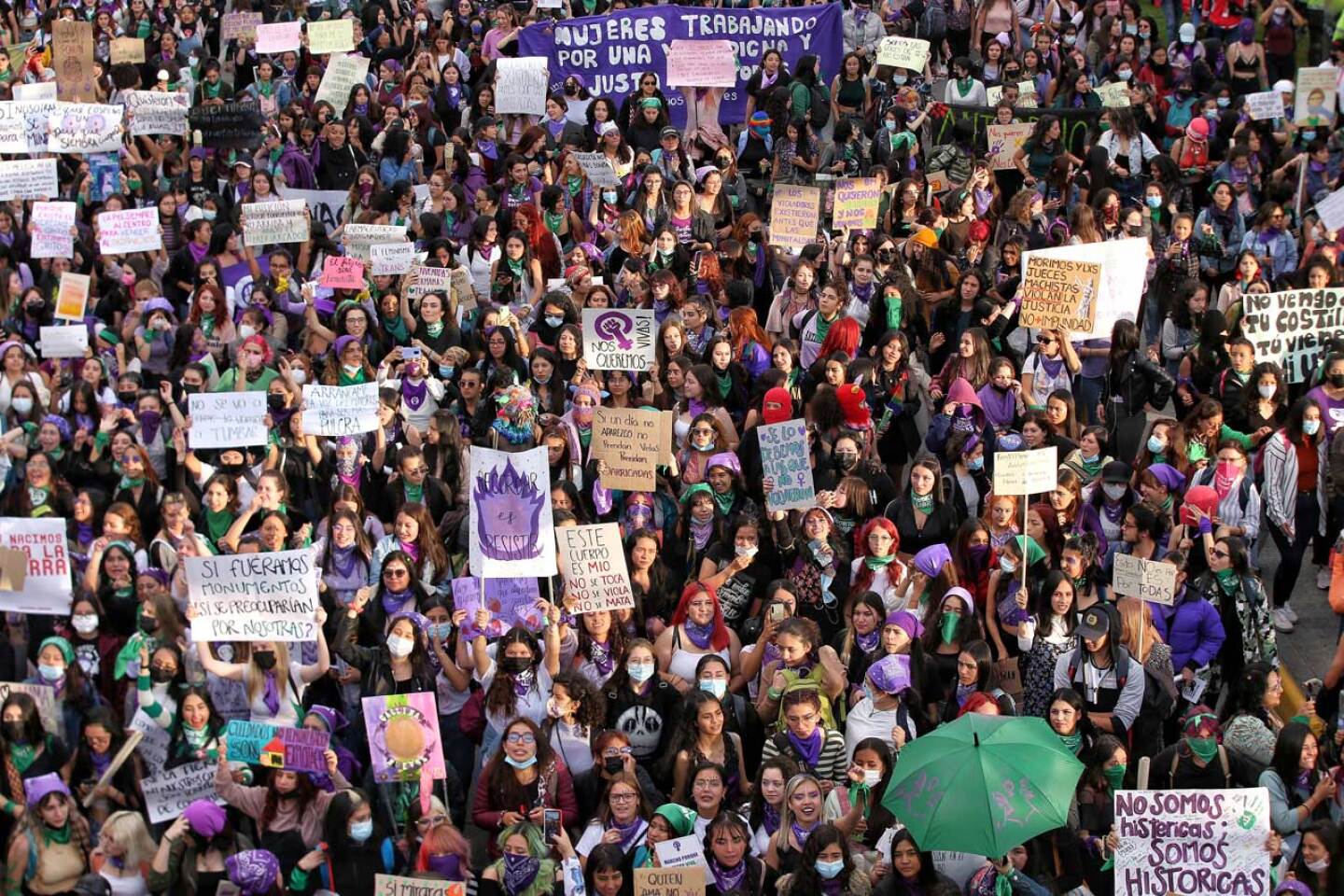 COLOMBIA-INTERNATIONAL-WOMEN'S-DAY-PROTEST