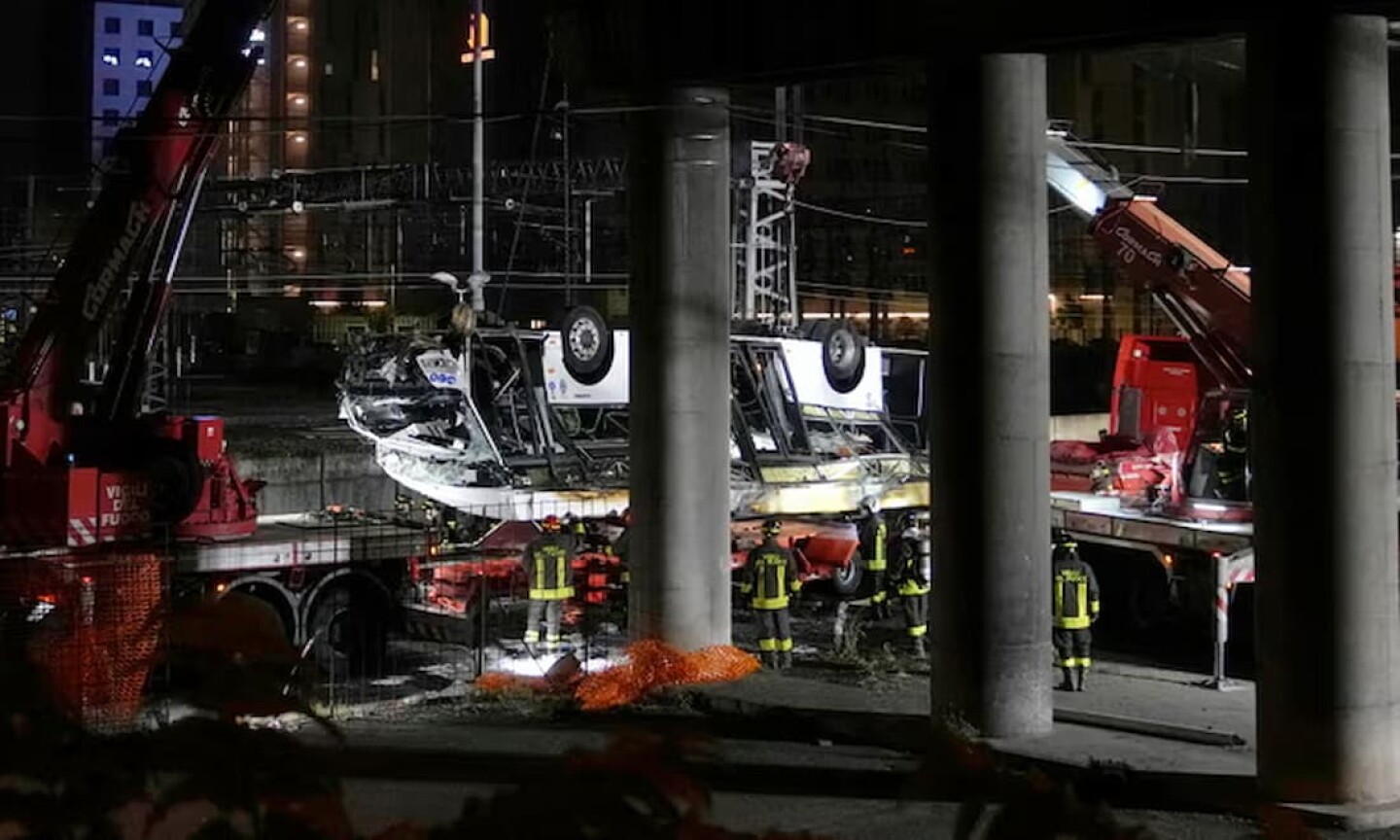 Accidente de autobús turístico en Venecia
