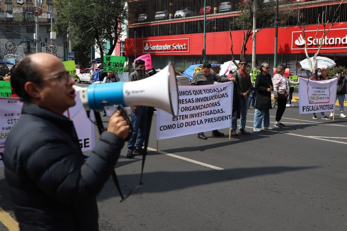 Protesta Familia Berenice Giles