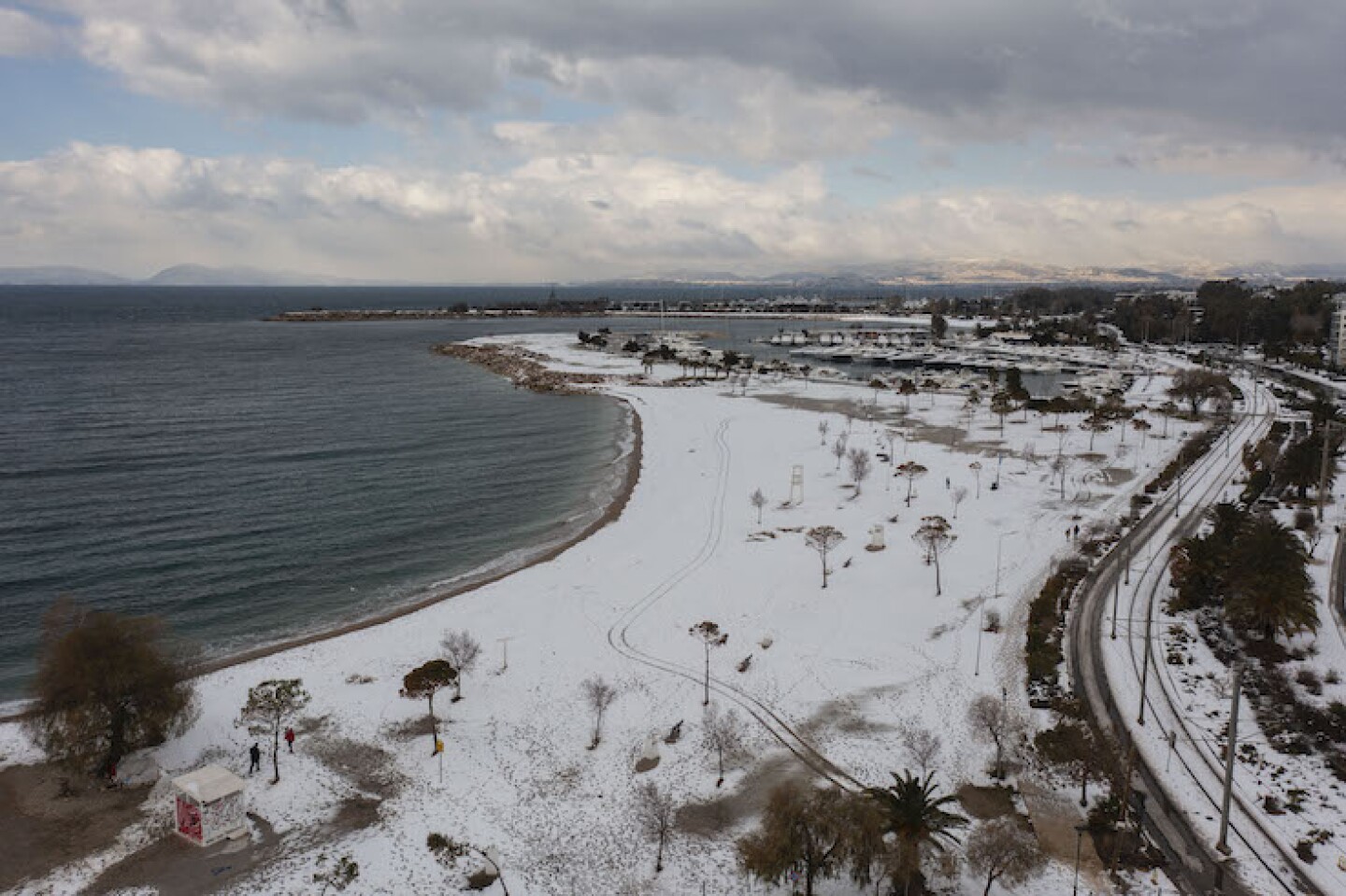 GREECE-WEATHER-SNOW
