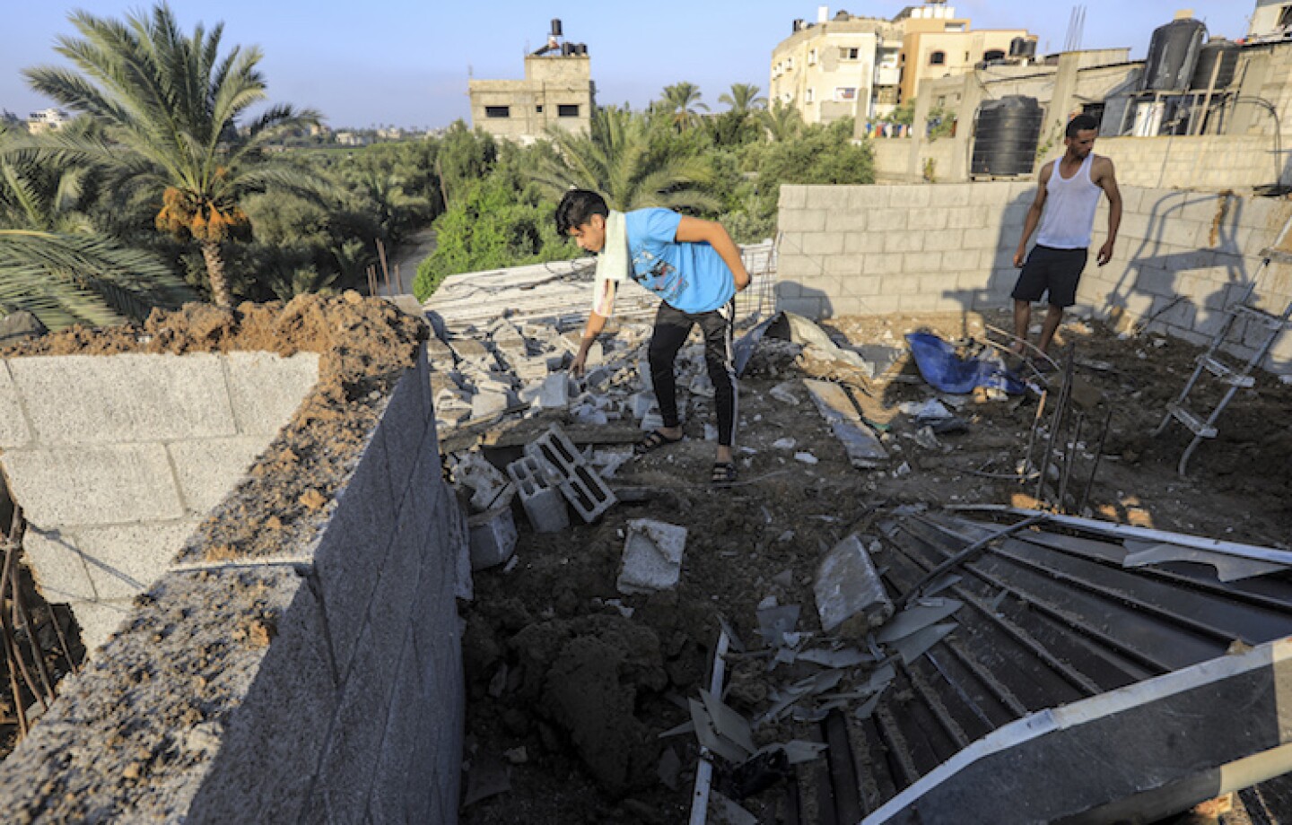 PALESTINIAN-GAZA-ISRAEL-CONFLICT-AIR STRIKES