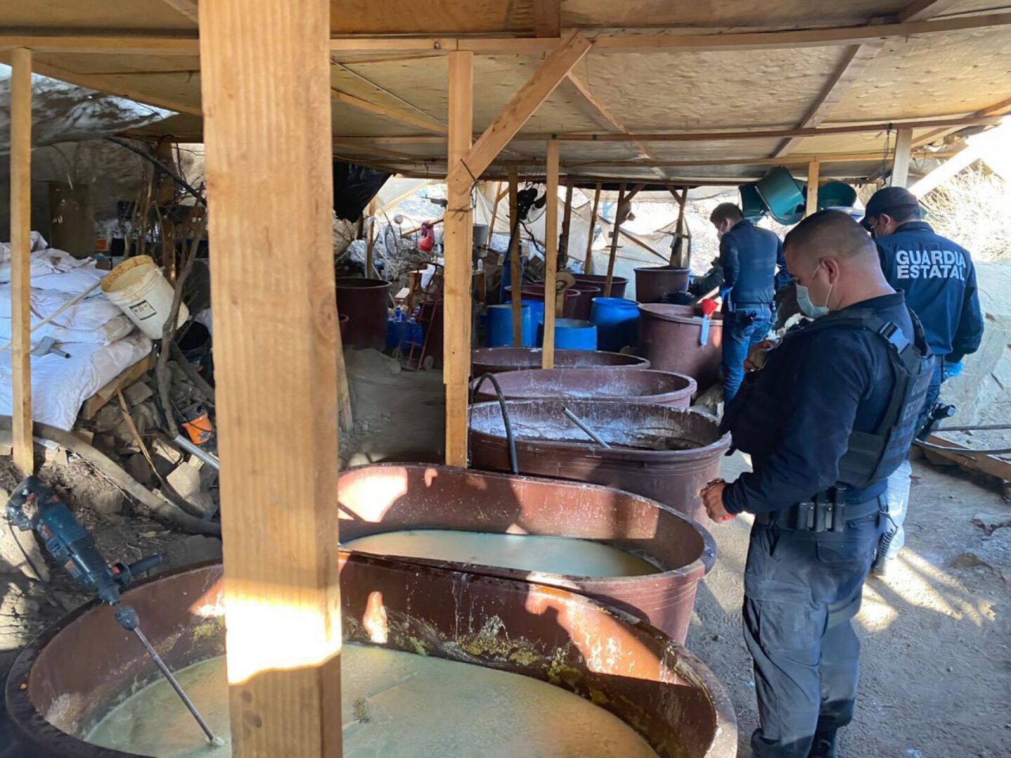 Detectan narcolaboratorio cerca de Ruta del Vino en Ensenada