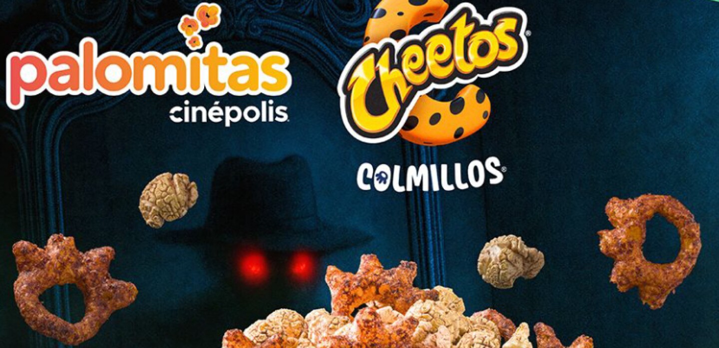 Palomitas Cinépolis cheetos colmillos