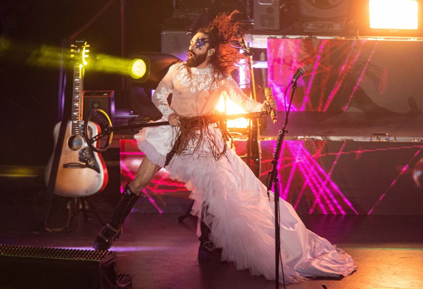 Concierto de la banda de rock Moderatto que se presentó en el Auditorio Nacional celebrando 21 años.