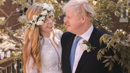 BRITAIN-POLITICS-JOHNSON-WEDDING