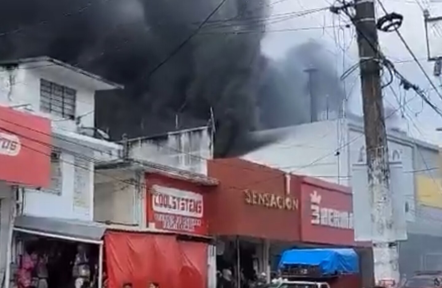 Incendio tienda Veracruz