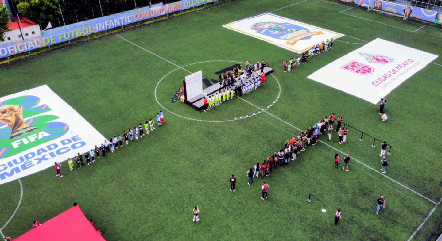 Mundial 2026 CDMX Fútbol Infantil Comunitario Ollamaliztli