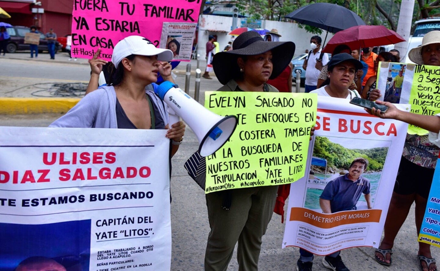Marineros desaparecidos en Acapulco por 'Otis'