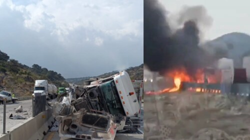 accidente chichimequillas hoy libramiento noreste querétaro.jpg