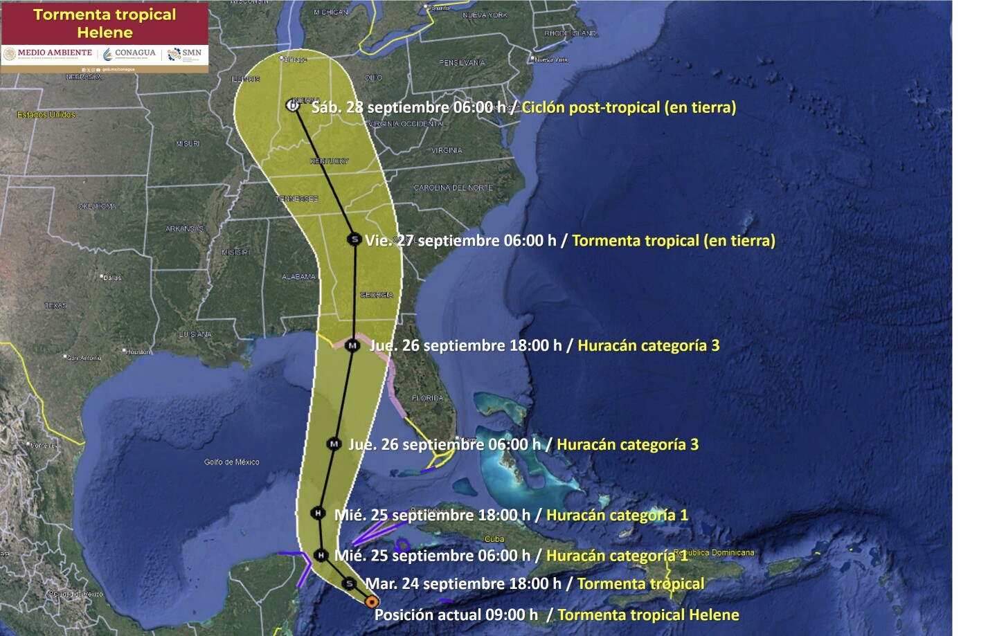 Tormenta Tropical Helene