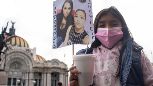 Marcha para exigir justicia por Polly y Fernanda