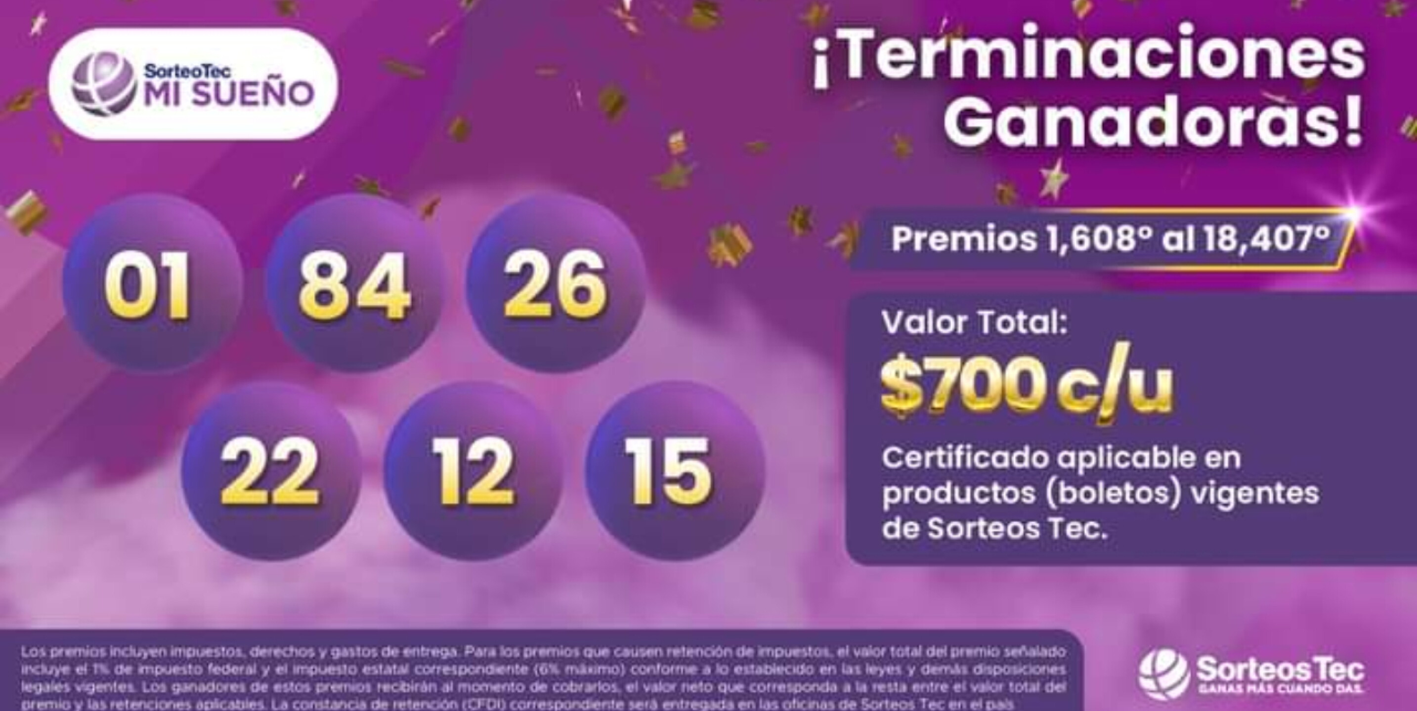 Resultados Sorteo Tec Mi Sueño 2024 del 24 de agosto: números ganadores