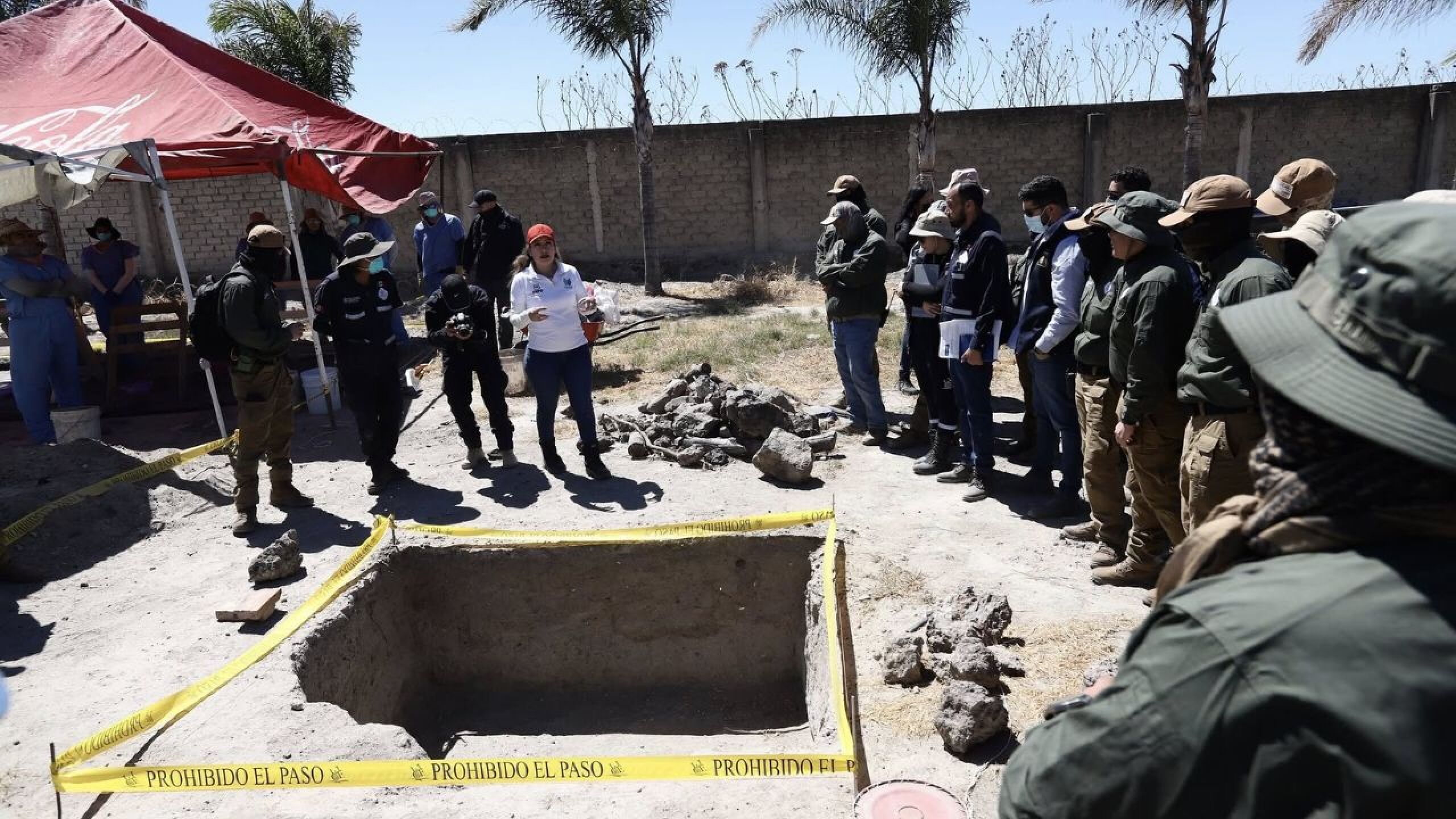 Guerreros Buscadores de Jalisco en rancho Izaguirre