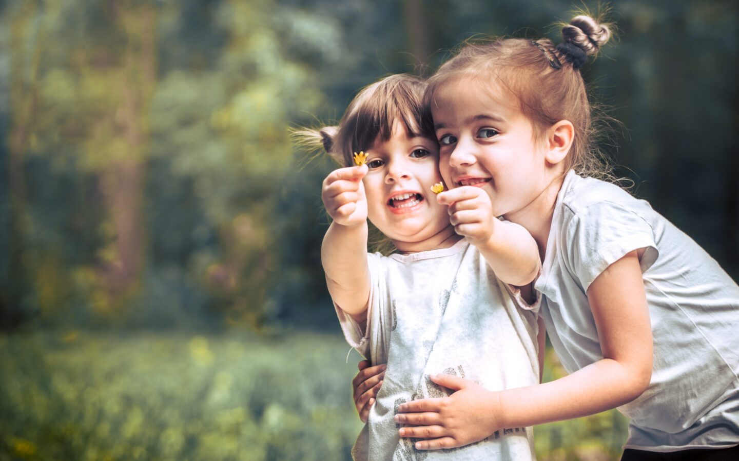 Two little sisters