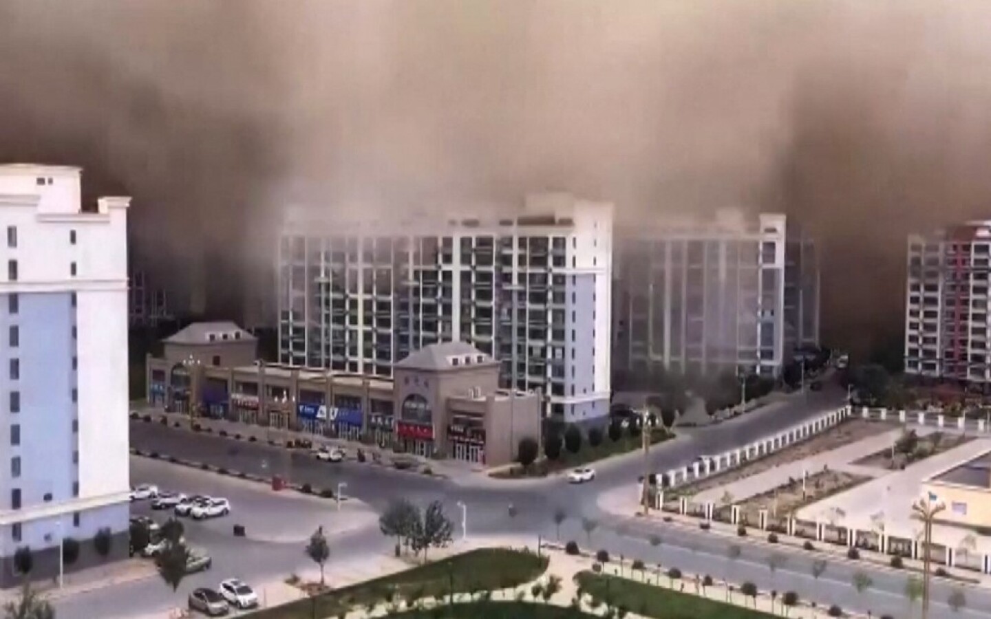 CHINA-ENVIRONMENT-WEATHER-SANDSTORM