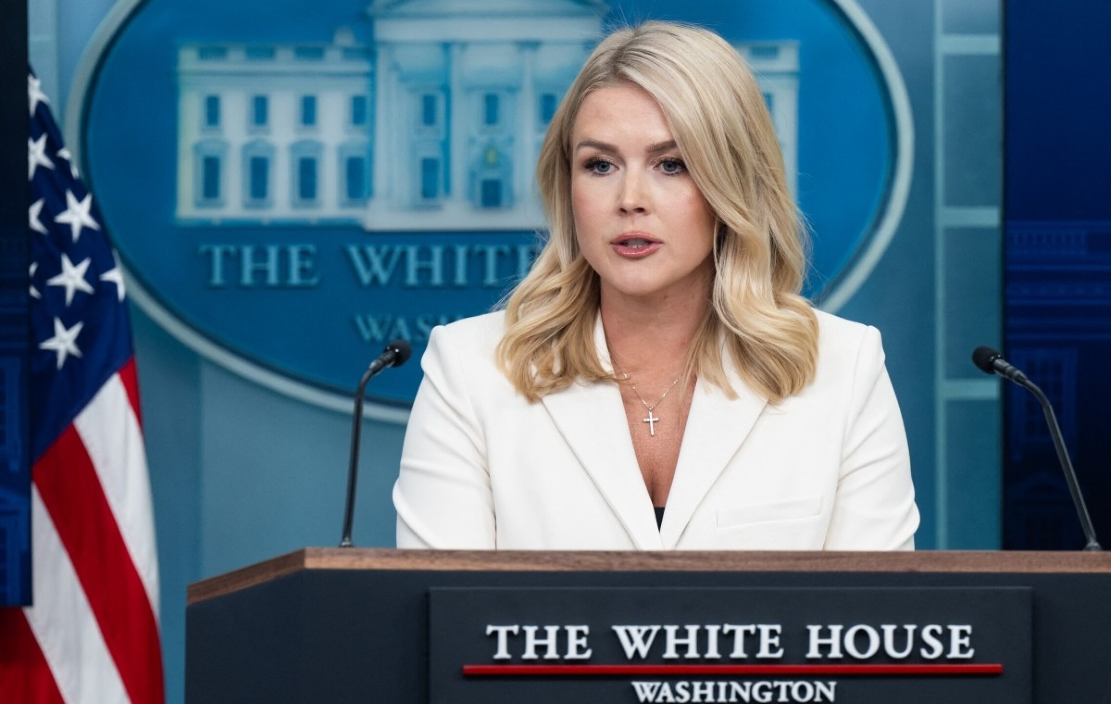 US-POLITICS-LEAVITT-BRIEFING